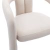 COOLMORE Contemporary Designed Fabric Upholstered Accent/Dining Chair /Barrel Side Chairs Kitchen Armchair for Living Room set of 2