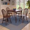 Mornay 5-Pc Dining Table with Windsor Chairs; Walnut