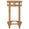 3 Piece Patio Bar Set Solid Wood Teak