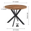 Table Top Only !!! Easy-Assembly Round Dining Table,Coffee Table for Cafe/Bar Kitchen Dining Office