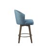 Upholstered 360 Degree Swivel Counter Stool 26" H