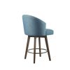 Upholstered 360 Degree Swivel Counter Stool 26" H