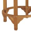 3 Piece Patio Bar Set Solid Wood Teak