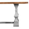 Solid Wood Vintage Dining Table, Walnut, 76"x35"x30"