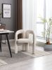 COOLMORE Contemporary Designed Fabric Upholstered Accent/Dining Chair /Barrel Side Chairs Kitchen Armchair for Living Room set of 2