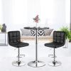 360° Swivel Round Pub Table with Height Adjustable