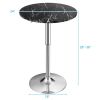 360° Swivel Round Pub Table with Height Adjustable