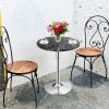 360° Swivel Round Pub Table with Height Adjustable