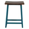 Rustic Counter Height 5-Piece Dining Set, Wood Console Table Set with 4 Stools for Small Places