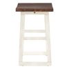 Rustic Counter Height 5-Piece Dining Set, Wood Console Table Set with 4 Stools for Small Places