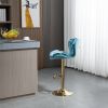 COOLMORE Bar Stools with Back and Footrest Counter Height Dining Chairs 2PC/SET