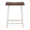 Rustic Counter Height 5-Piece Dining Set, Wood Console Table Set with 4 Stools for Small Places